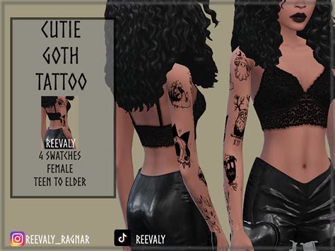 Cutie Goth Tattoo - The Sims 4 Create a Sim - CurseForge