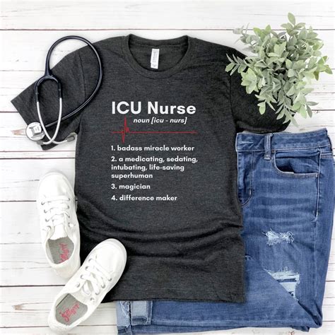 Icu Nurse Shirt Intensive Care Unit Nurse Tee Icu Nurse Top Nurse