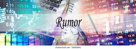 Rumor Hand Writing Word Represent Meaning Stock Photo 566850841 ...