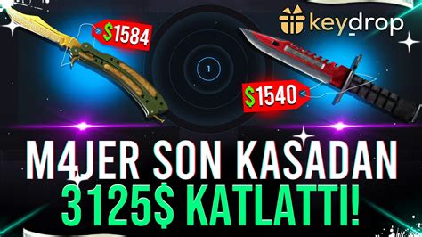 M4JER SON KASADAN BIÇAK ÇIKARTARAK 3125 DOLAR KATLATTI KEYDROP YouTube