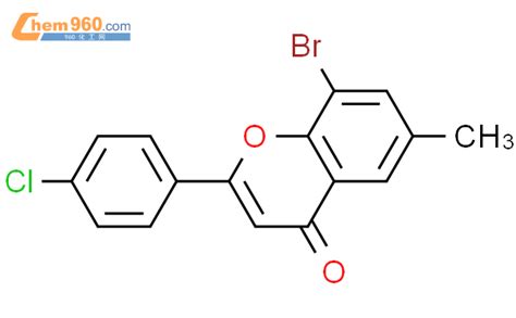 102260 62 8 4H 1 BENZOPYRAN 4 ONE 8 BROMO 2 4 CHLOROPHENYL 6 METHYL