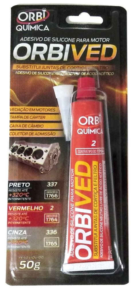 Silicone Alta Temperatura Orbived Vermelho 50G Giro Autopeças