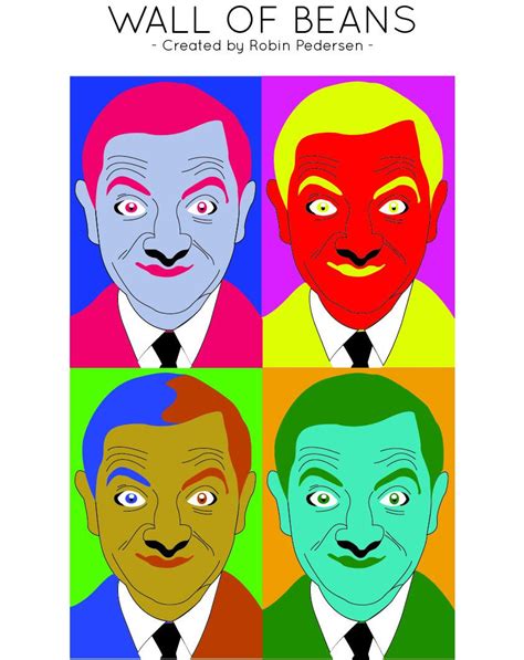 Mr Bean Pop Art By Termudy On Deviantart Mr Bean Mixed Media Art