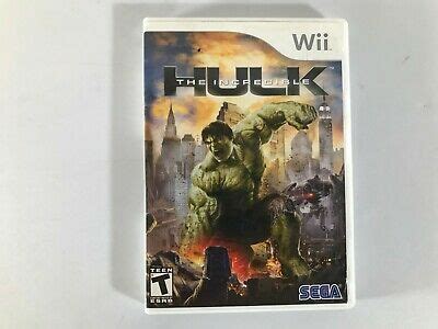 The Incredible Hulk Nintendo Wii 2008 Complete 10086650129 EBay