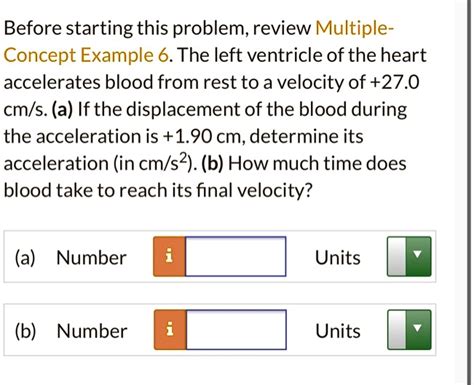 SOLVED Before Starting This Problem Review Multiple Concept Example 6