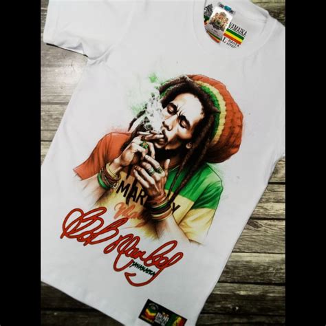 Putih Bob Marley Javamaika Rasta Apparel Shopee