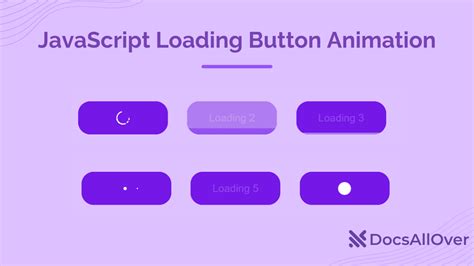 Docsallover Javascript Loading Button Animation