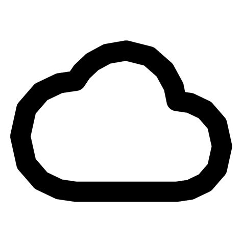 Line Cloud Vector SVG Icon SVG Repo