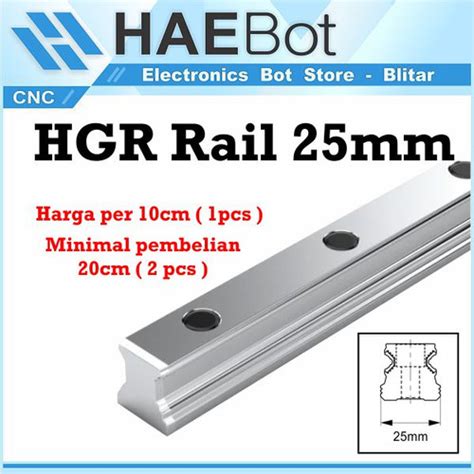 Jual Haebot Linear Guide Rail Hgr Hgr Cm Rel Cnc Shaft As Mm