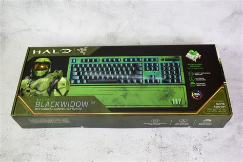 Razer BlackWidow V3 Tastatur Halo Infinite Edition Unboxing Galerie