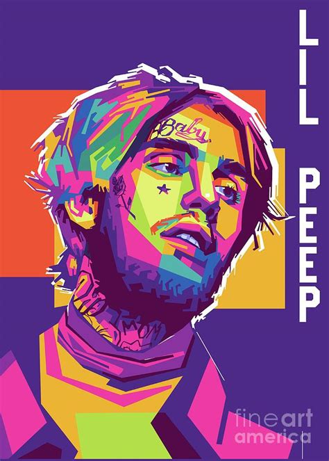 Lil Peep Digital Art By Afan Creative Pixels