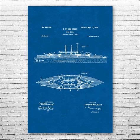 Amazon.com: Navy Battle Ship Poster Print, Naval Warship, Destroyer ...