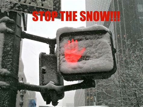 snow covered stop sign | NEW YORK CITY - IN THE WIT OF AN EYE