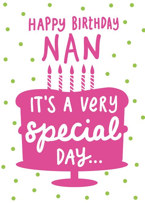 Personalised Very Special Day Happy Birthday Card For Nan Hallmark