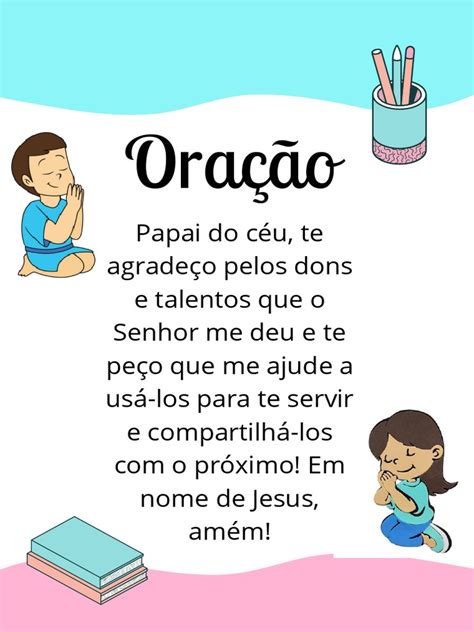 Oração Para O Betinha - Oração - Modelo para Crianças | PDF