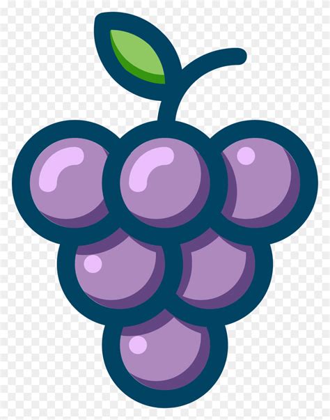 Cartoon Grapes Png, Clip Art For Web - Purple Grapes Clipart - FlyClipart