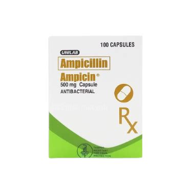 AMPICIN Ampicillin 500mg Capsule 100 S Price In The Philippines