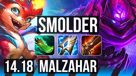 SMOLDER Vs MALZAHAR MID 20 2 10 Legendary 50k DMG EUW