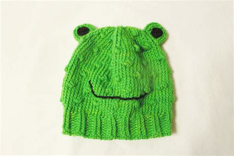 Knitted Frog Hat Photo Shoot Prop Toddler Hats Birthday Etsy