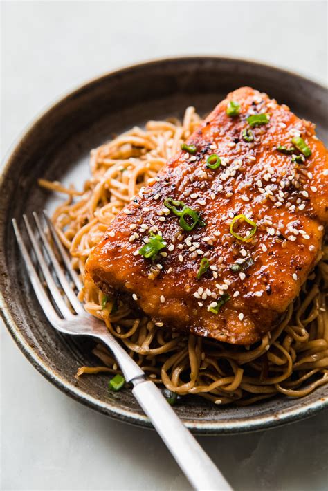 Teriyaki Sesame Salmon With Ginger Noodles Little Spice Jar