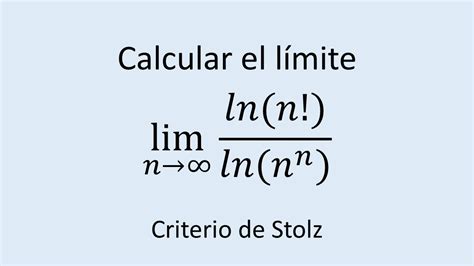 Ejercicio Paso A Paso De C Lculo De L Mites De Sucesiones Ejercicio