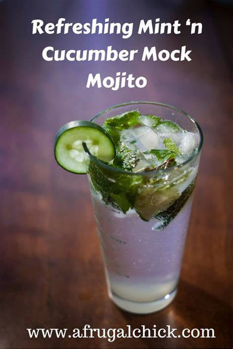 Non-Alcoholic Mojito Recipe- Clean Mint 'n Cucumber!