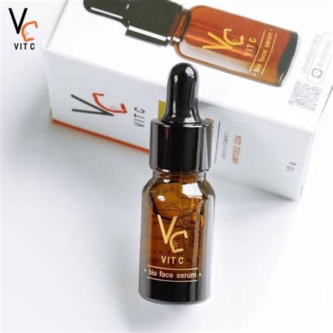 เเบบขวด Vc Vit C Bio Face Serum วิตามินซีน้องฉัตร 10 Ml X 1 ขวด Th