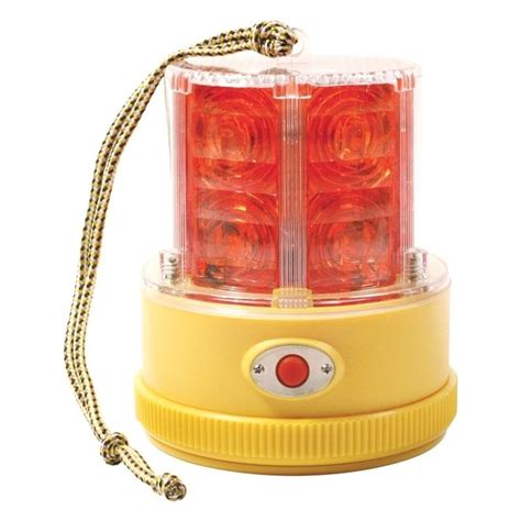 Grote® 77912 360° Portable Battery Operated Red Led Beacon Light