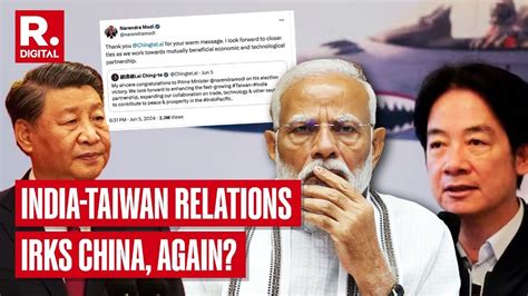 Taiwan Congratulates Pm Modi China Complains About India Pm S Response