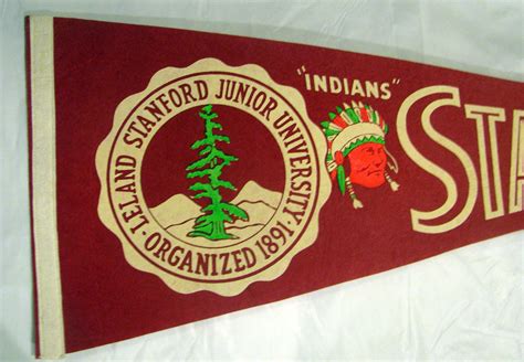 Lot Detail Vintage Stanford Indians Pennant