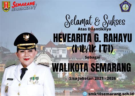 SMKN 10 Semarang Ucapkan Selamat Atas Pelantikan Wali Kota Semarang