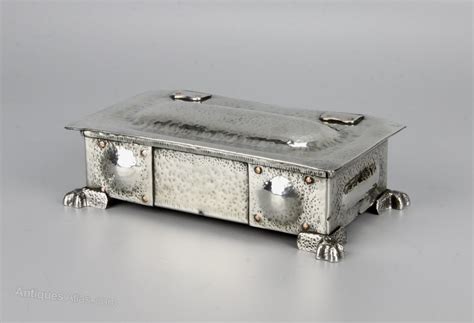 Antiques Atlas Birmingham School Pewter Box Casket C