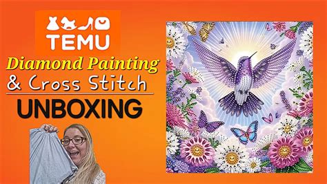 Diamond Painting Cross Stitch Unboxing TEMU YouTube