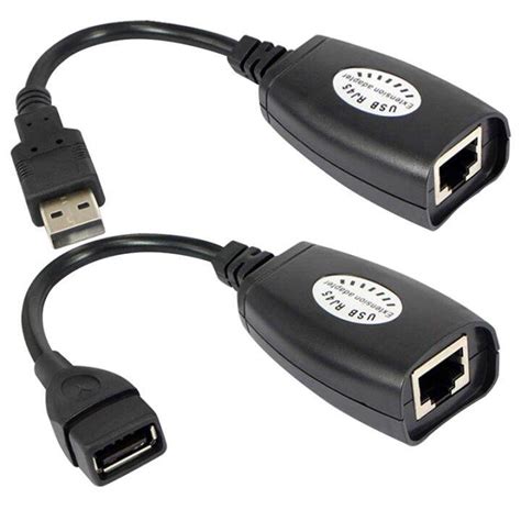 USB To RJ45 RJ 45 LAN Cable Extension Adapter Extender USB To Network