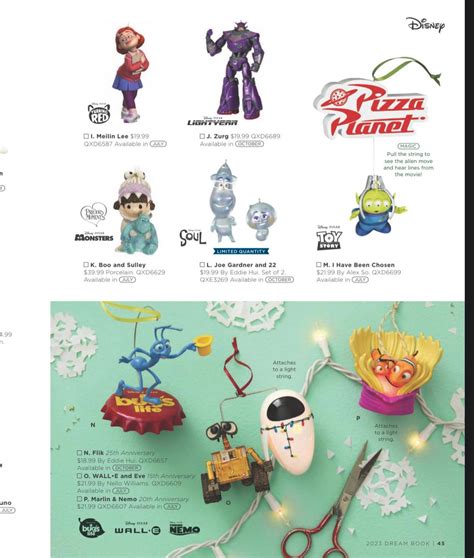 Hallmark 2023 Pixar ornaments (from the 2023 Dream Book) : r/Pixar