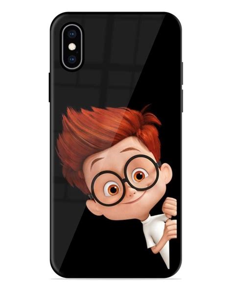 Buy Smart Boy Cartoon Premium Prined Glass Covers For Apple Iphone XS