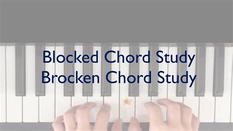 Blocked Chord Study Brocken Chord Study Piano Adventures Level 1