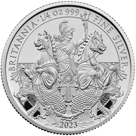 Silver Quarter Ounce 2023 Britannia, Proof, Coin from United Kingdom - Online Coin Club