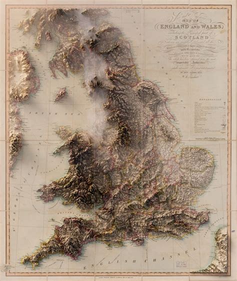 England 3d Rendered Map Topography Map World Geography Map Topography