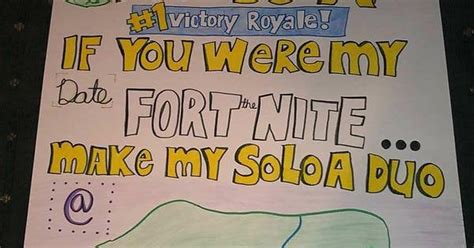 My Buddies Fortnite Themed Promposal R Fortnitebr