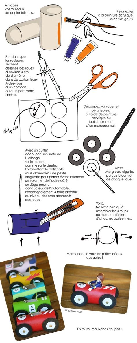 DIY enfants confectionnez des voitures de courses Activité manuelle