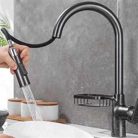 Kitchen Faucet With Pull Down Sprayer Types Of Water Outlet Modes