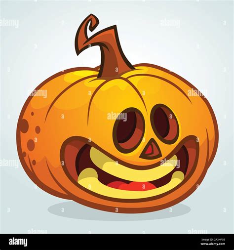 Cartoon Halloween Pumpkin Head Vector Isolated Stock Vector Image