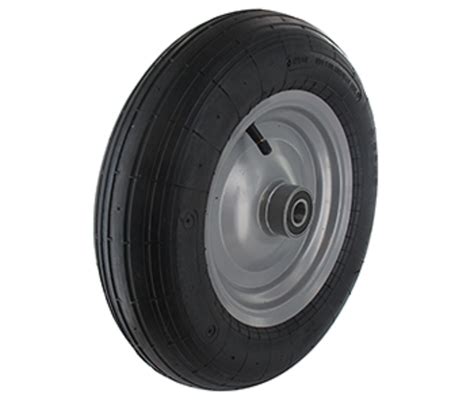 wiel met lager voor aanhanger kruiwagen kar achter zitmaaier frontm