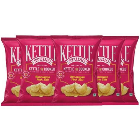 Kettle Studio Potato Chips Himalayan Naked Sea Salt G Pack Of