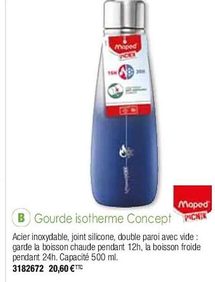 Promo Gourde Isotherme Concept Maped Chez Plein Ciel Icatalogue Fr