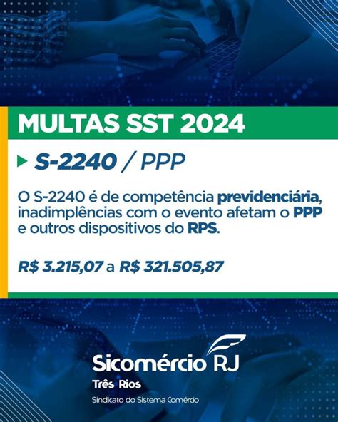 Confira tabela de multas atualizada do eSocial SST 2024 Sicomércio