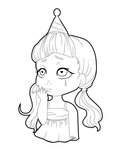 Melanie Martinez Cry Baby Coloring Book Pages Coloring Pages