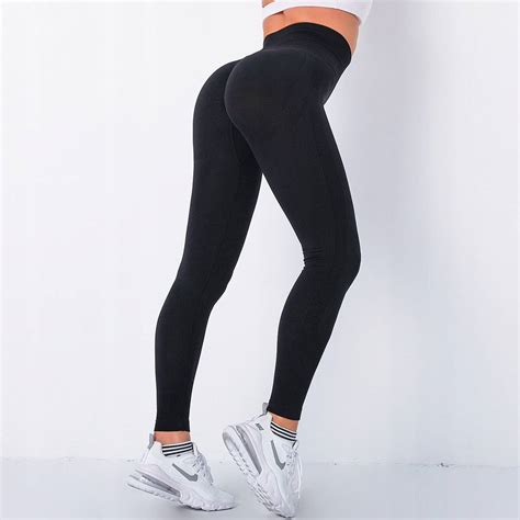 Legginsy Sportowe Si Ownia Fitness Wysoki Stan Czarny Odzie Sportowa