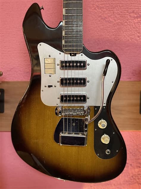 Teisco Tg 64et 320 1960s Sunburst Reverb